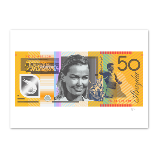 Straya Cash - 50 Bucks - Lara Bingle - By Aaron Tyler