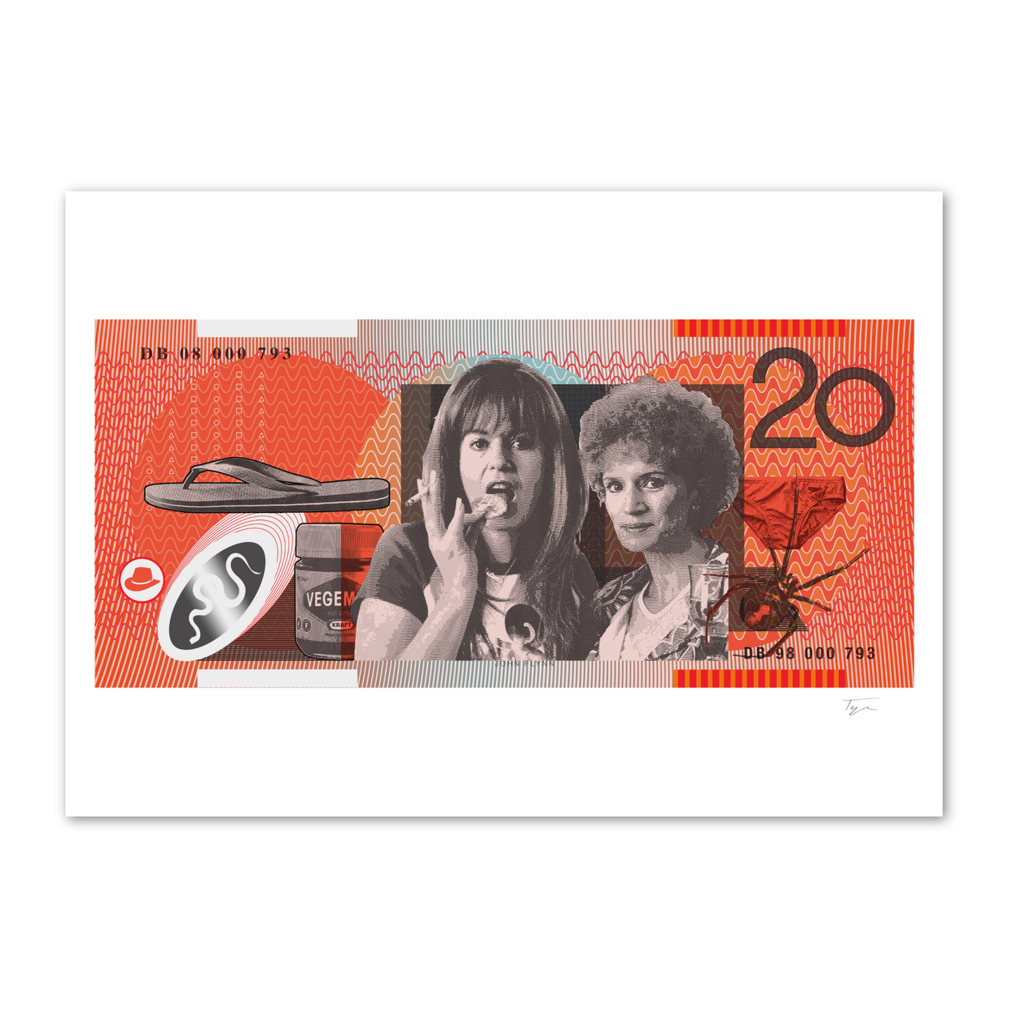 Straya Cash - 20 Bucks - Kath & Kim - By Aaron Tyler