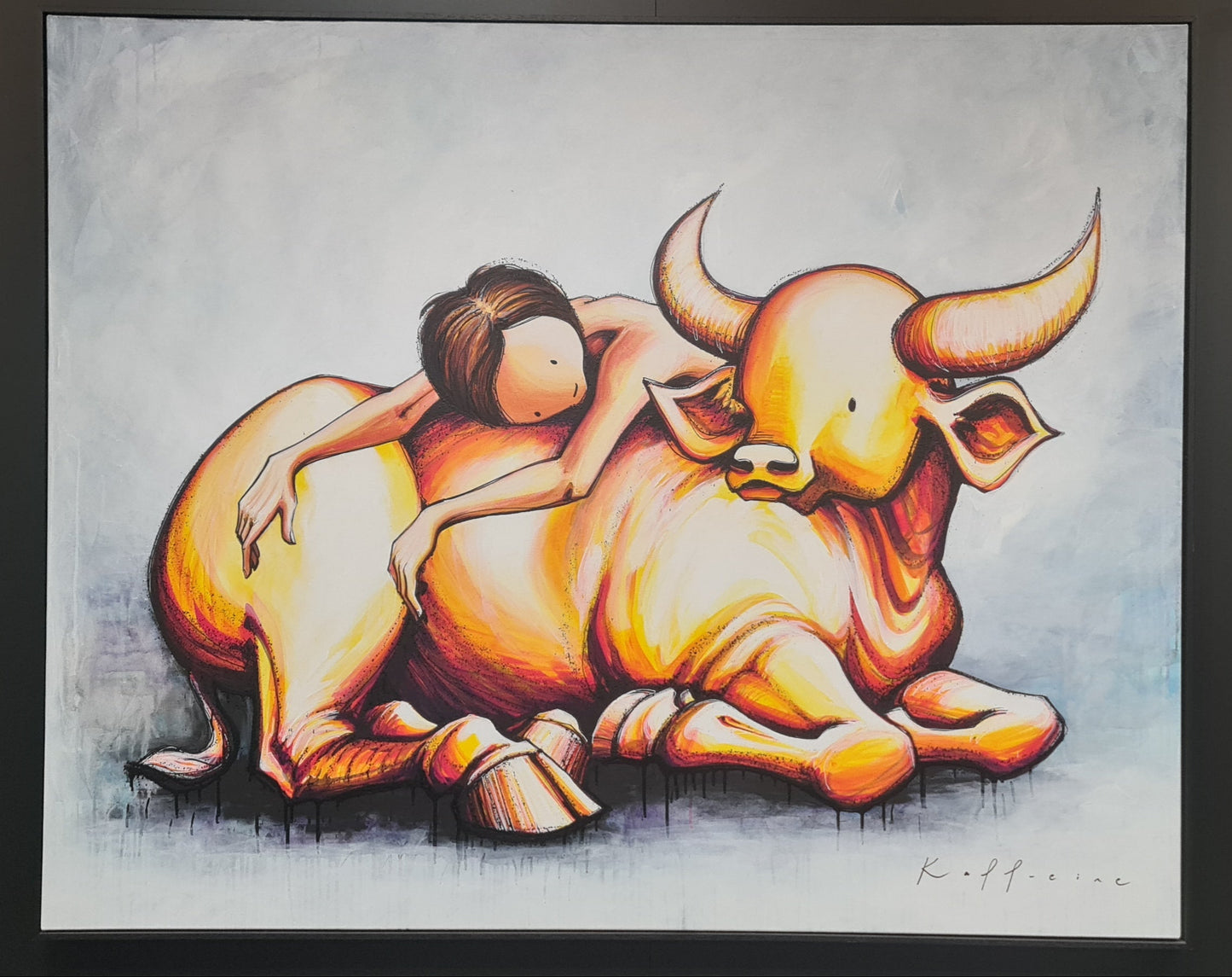 KAFF-EINE - Untitled (Child with Carabao landscape)