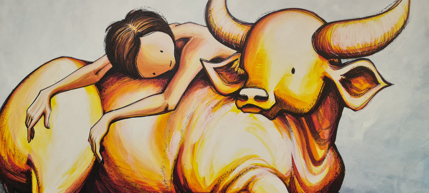 KAFF-EINE - Untitled (Child with Carabao landscape)