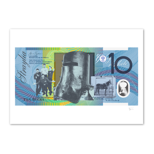 Straya Cash - 10 Bucks - Ned Kelly - By Aaron Tyler