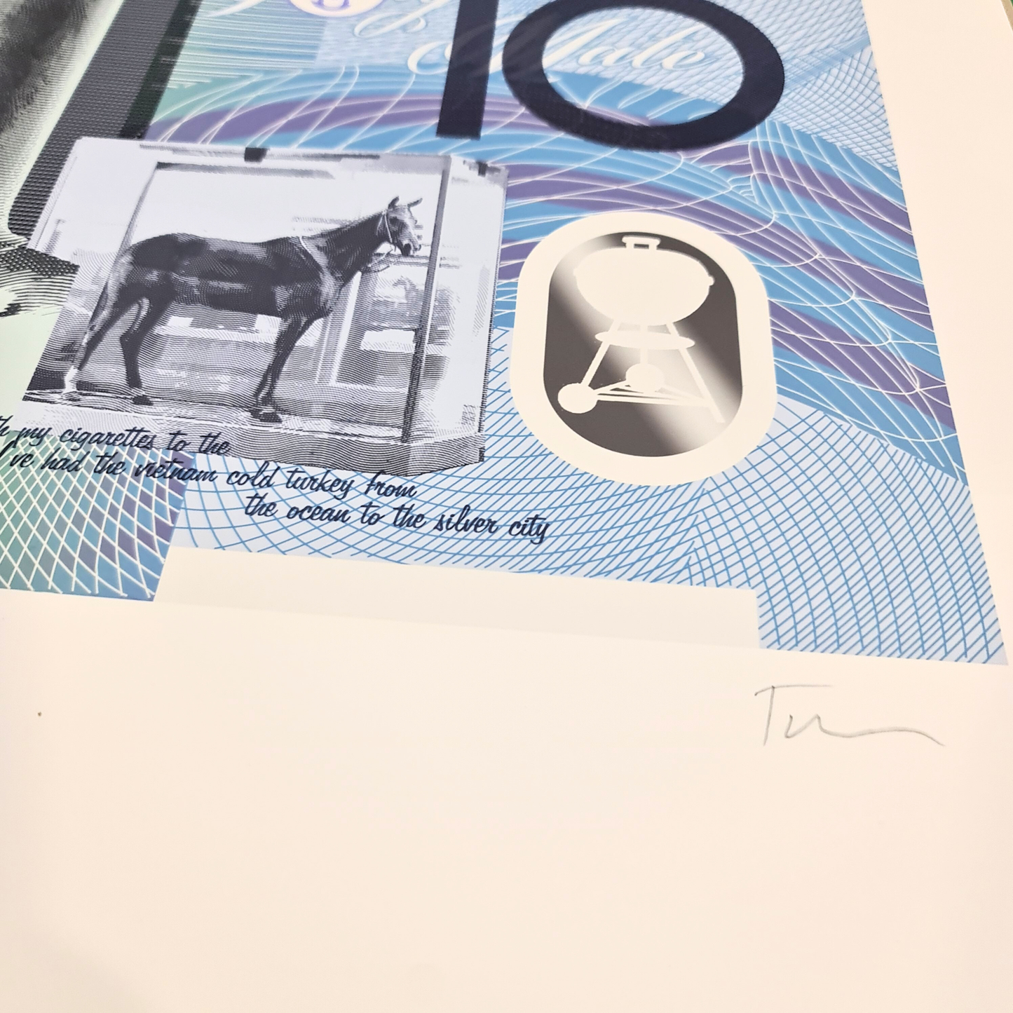 Straya Cash - 10 Bucks - Ned Kelly - By Aaron Tyler