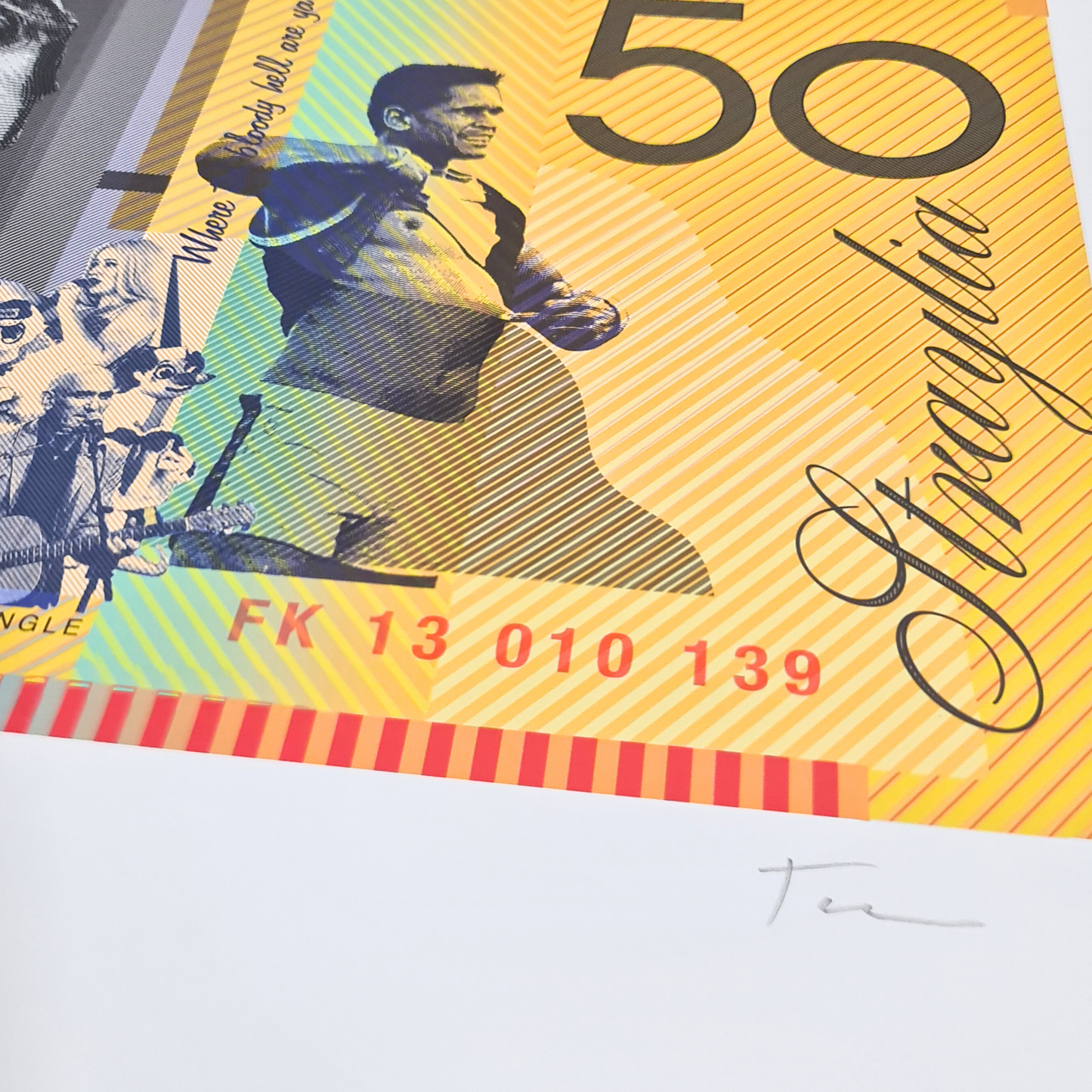 Straya Cash - 50 Bucks - Lara Bingle - By Aaron Tyler