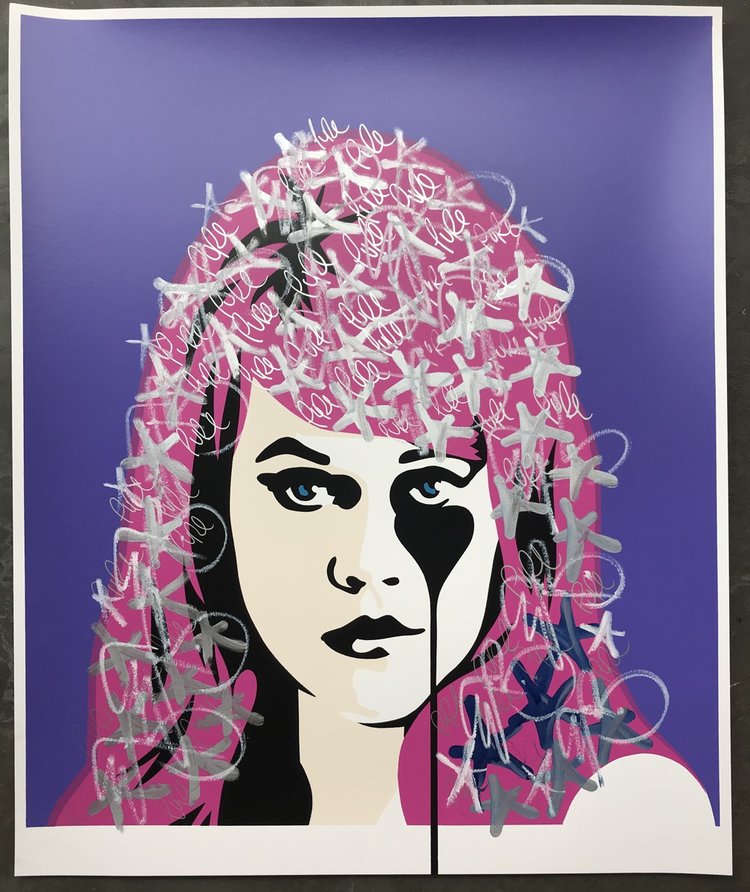 PURE EVIL - Jane Fonda Snow Storm (purple)